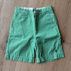 Polo by Ralph Lauren Green Gingham Kids Shorts